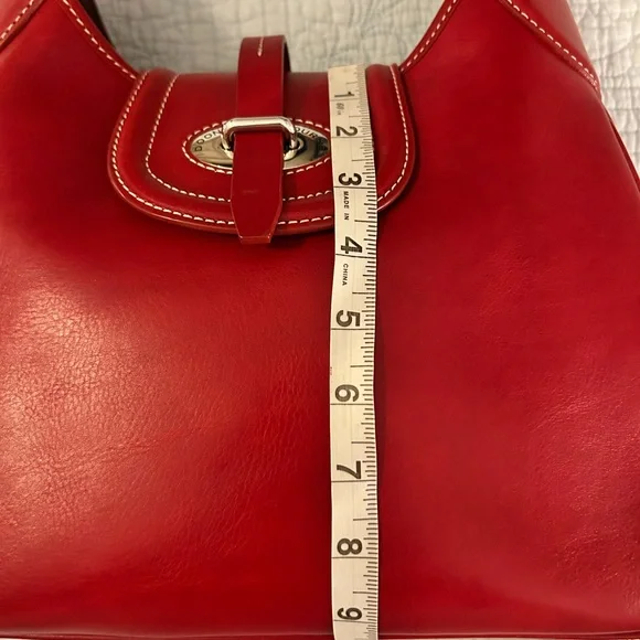Dooney And Bourke Toscana Florentine leather Shoulder Bag In Red, EUC 🔥 - Picture 16 of 16
